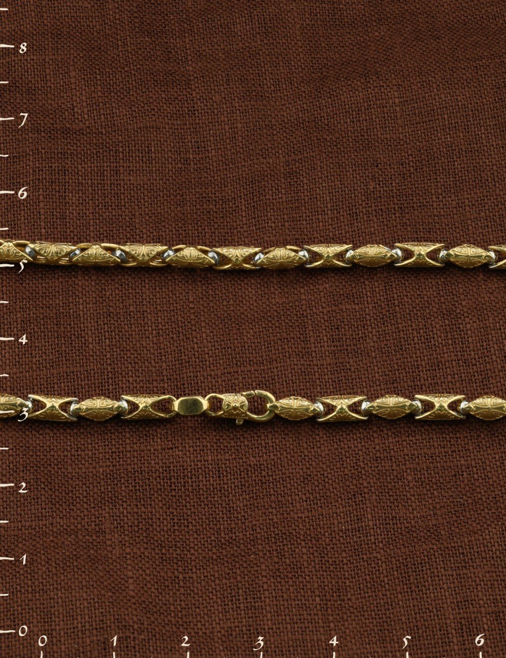 Цепь из лимонного золота