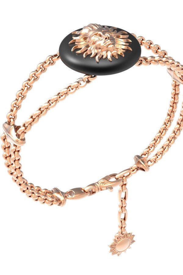 Браслет из золота c ониксом