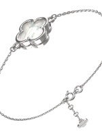 Браслет из белого золота c перламутром