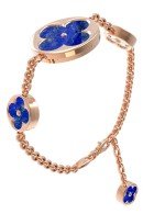 Браслет из золота c лазуритом и перламутром