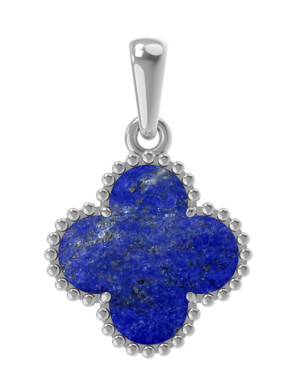 Подвеска из белого золота c лазуритом