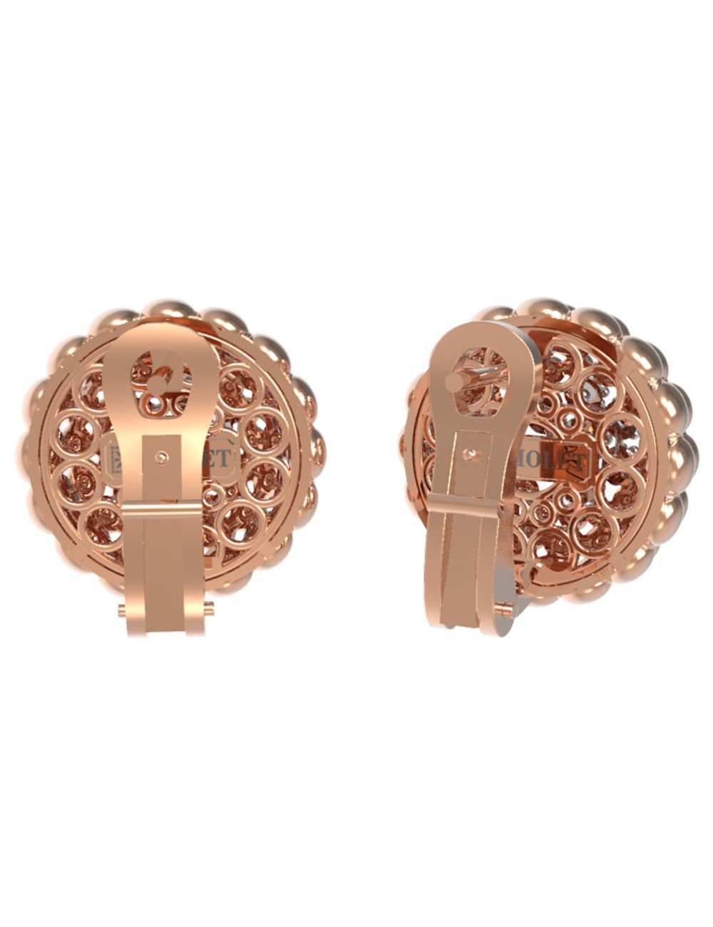 Серьги из золота c бриллиантами