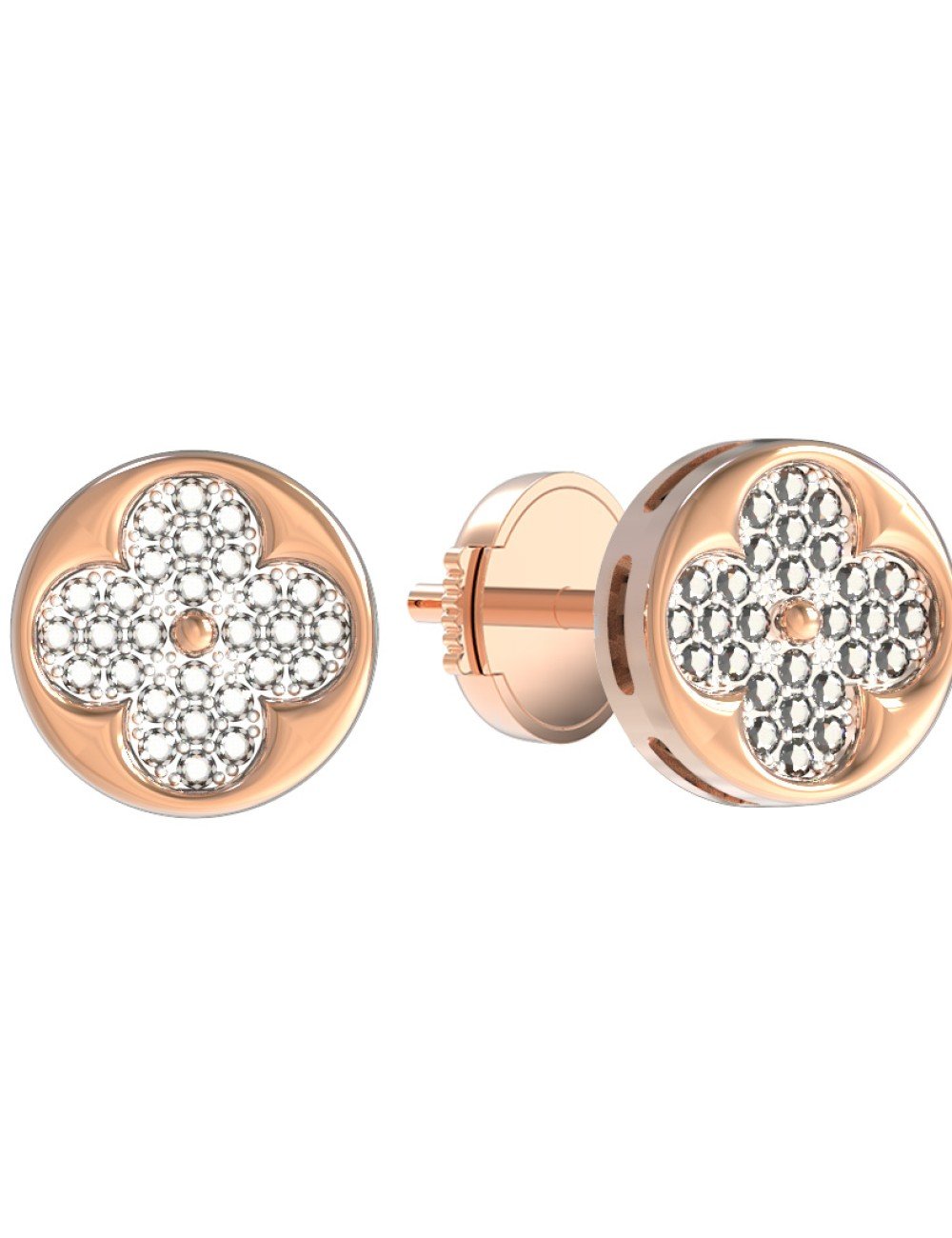 Серьги из золота c бриллиантами