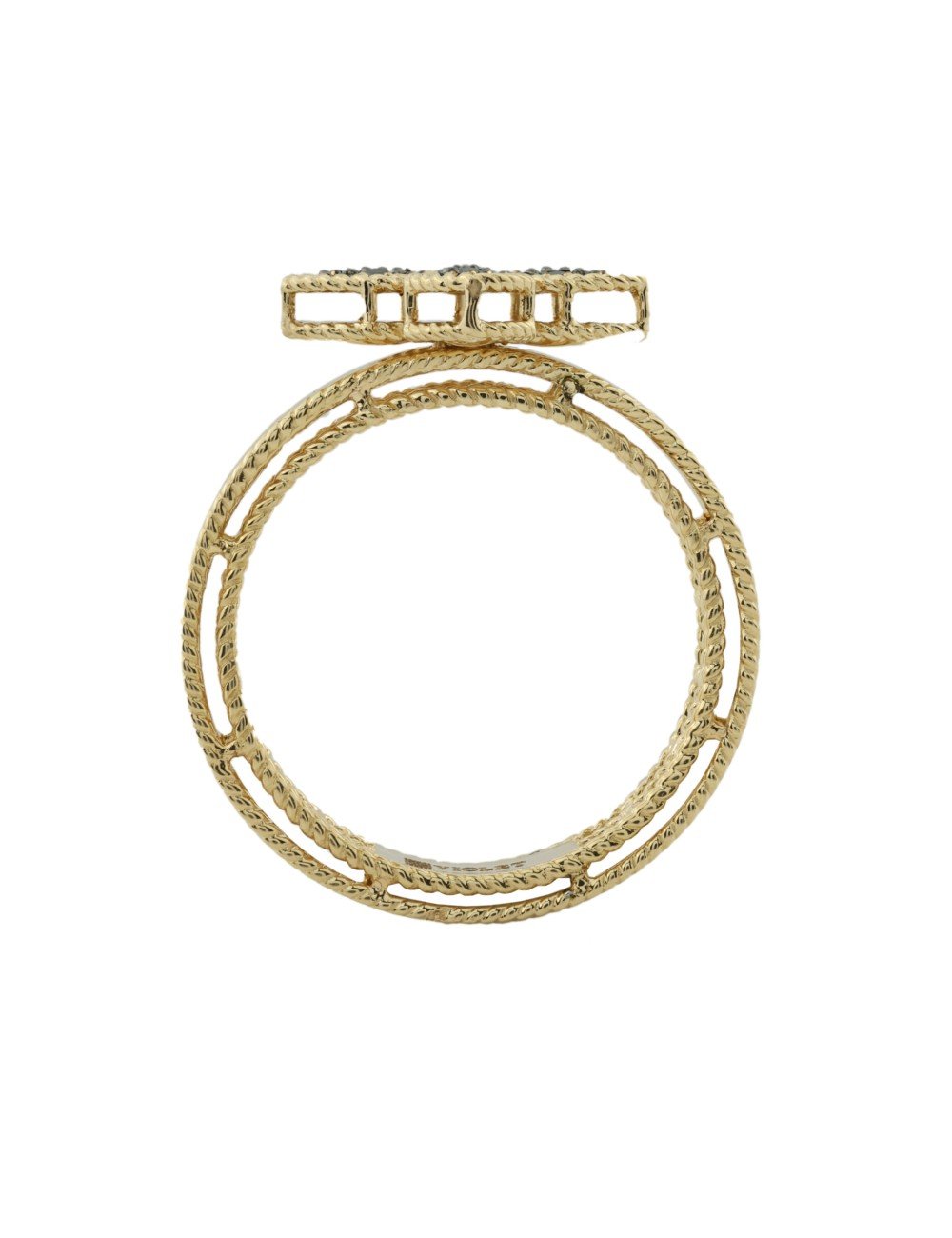 Кольцо из лимонного золота c бриллиантами