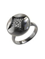 Кольцо из белого золота c бриллиантами