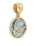 Подвеска из золота c эмалью