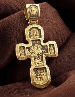 Крест из лимонного золота