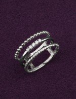 Кольцо из белого золота c бриллиантами