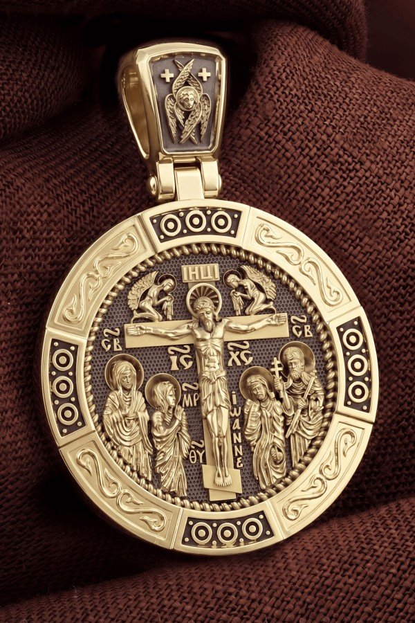 Образок из лимонного золота