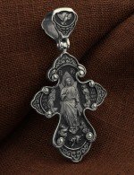 Крест из белого золота