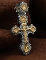 Крест из белого золота