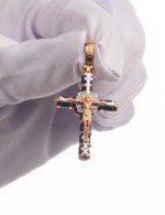 Крест из золота c ониксом