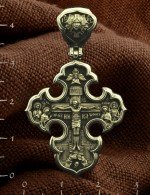 Крест из лимонного золота