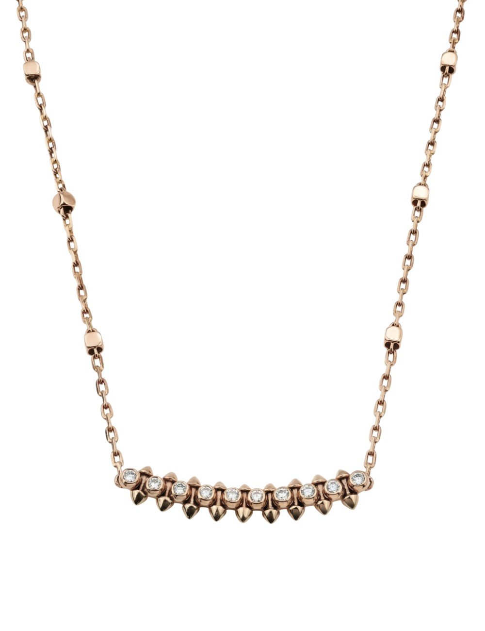 Колье из розового золота c бриллиантами