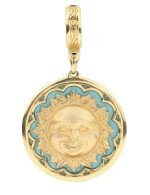 Подвеска из лимонного золота c бирюзой