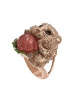 Кольцо из золота c эмалью