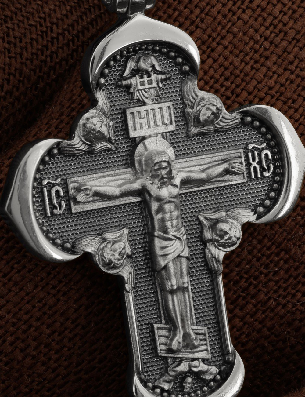 Крест из белого золота