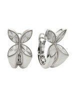 Серьги из белого золота