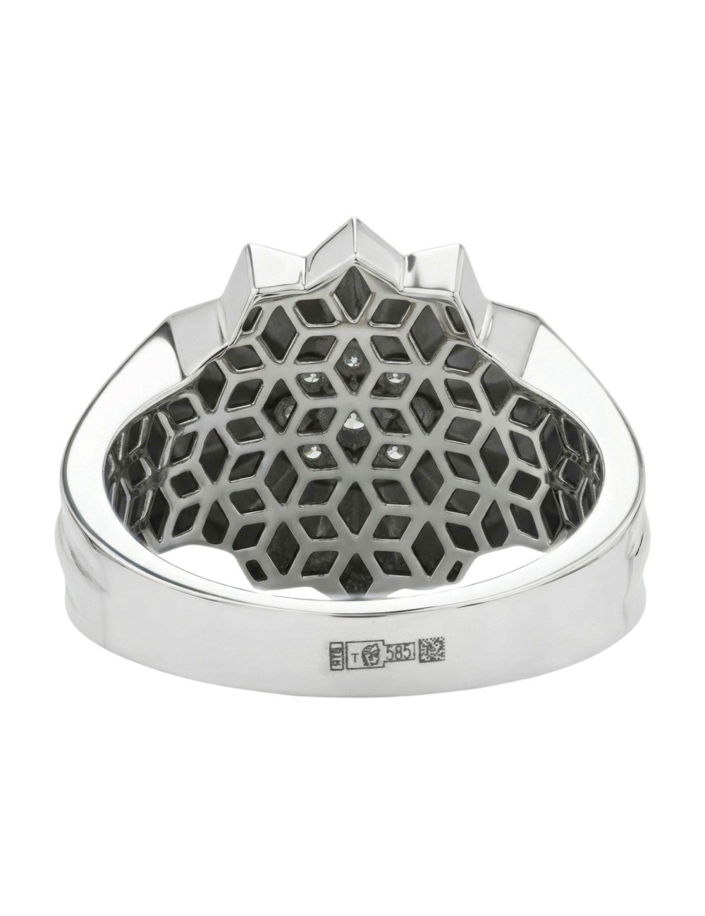 Кольцо из белого золота c бриллиантами