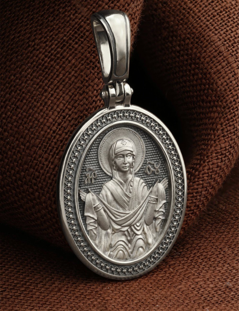 Образок из белого золота