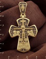 Крест из лимонного золота