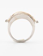 Кольцо из белого золота c бриллиантами