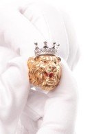 Кольцо из золота c эмалью и бриллиантами