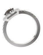 Кольцо из белого золота c бриллиантами