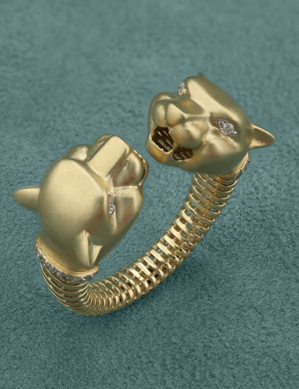 Кольцо из лимонного золота c бриллиантами