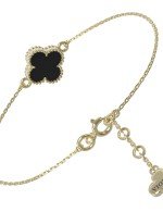 Браслет из лимонного золота c ониксом