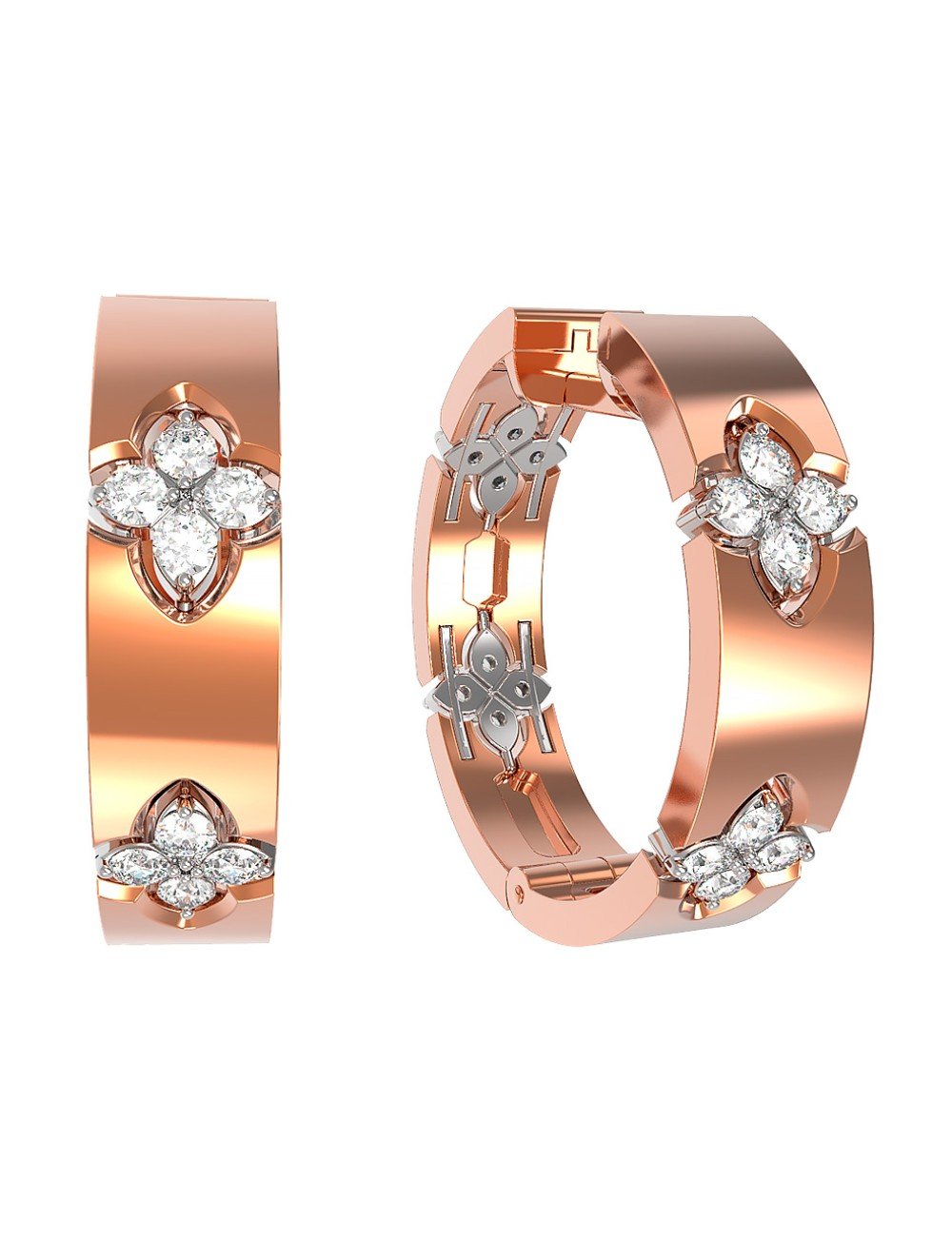 Серьги из золота c бриллиантами