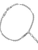 Браслет из белого золота c ониксом и перламутром