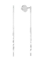 Серьги из белого золота c бриллиантами