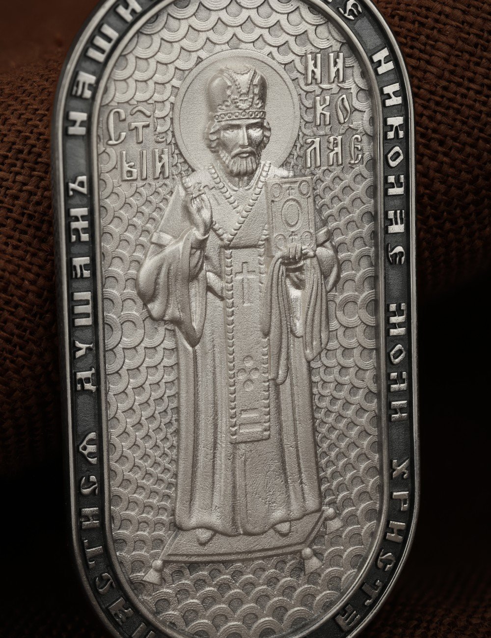 Образок из белого золота