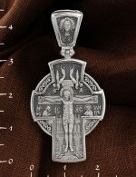 Крест из белого золота