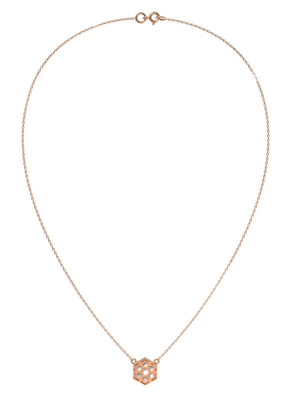 Колье из золота c перламутром