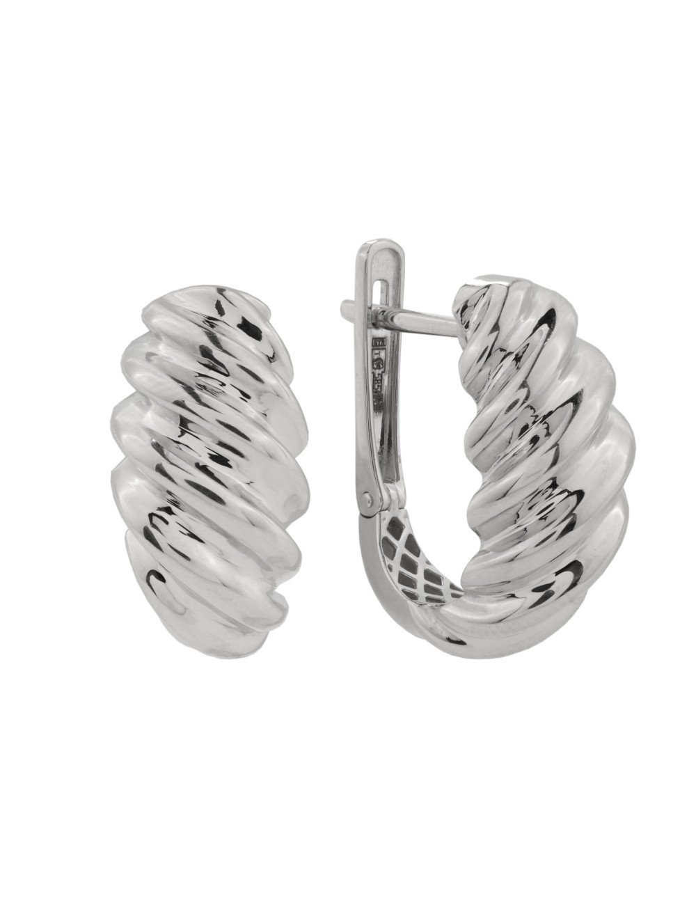 Серьги из белого золота