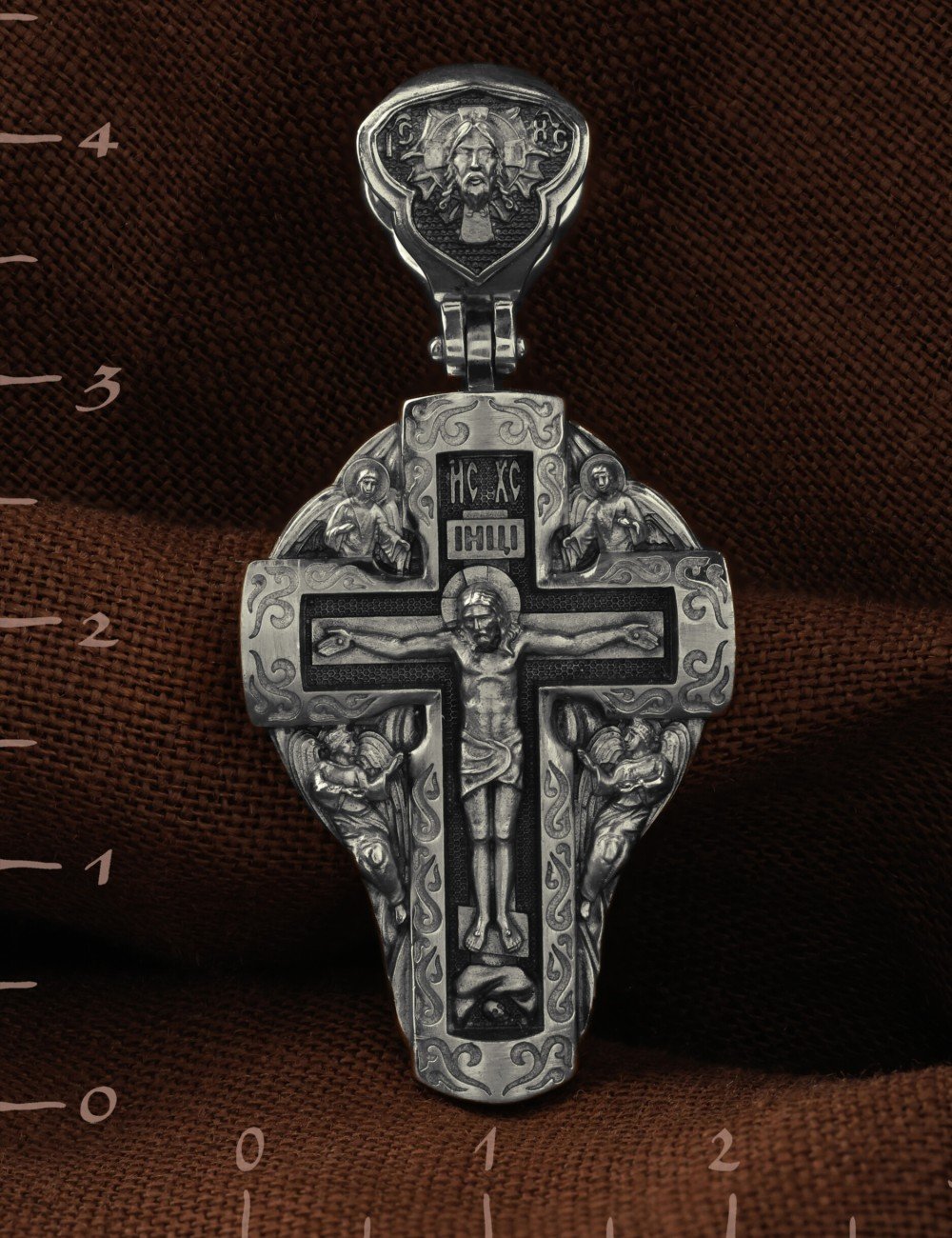 Крест из белого золота