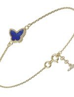 Браслет из лимонного золота c лазуритом