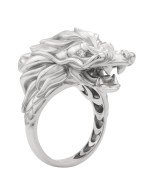 Кольцо из белого золота c бриллиантами