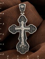 Крест из белого золота