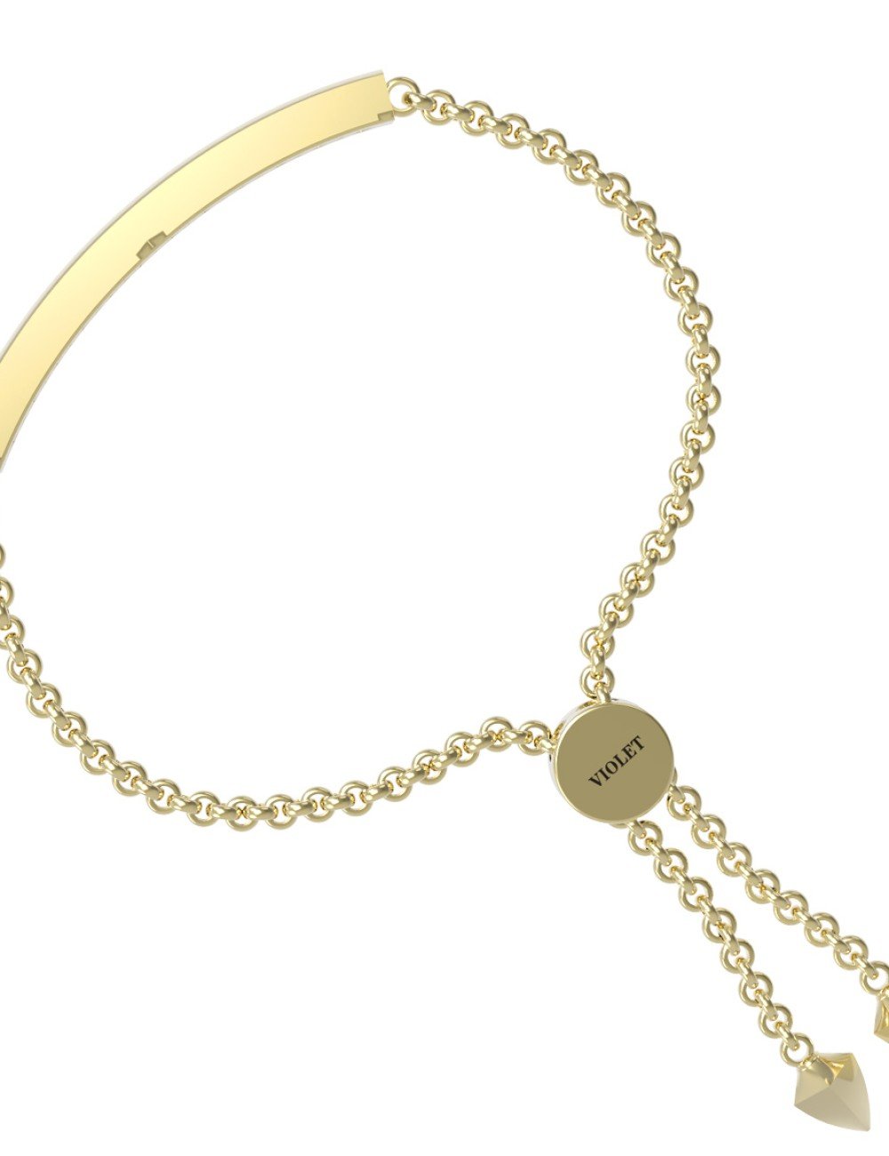 Браслет из лимонного золота c бриллиантами