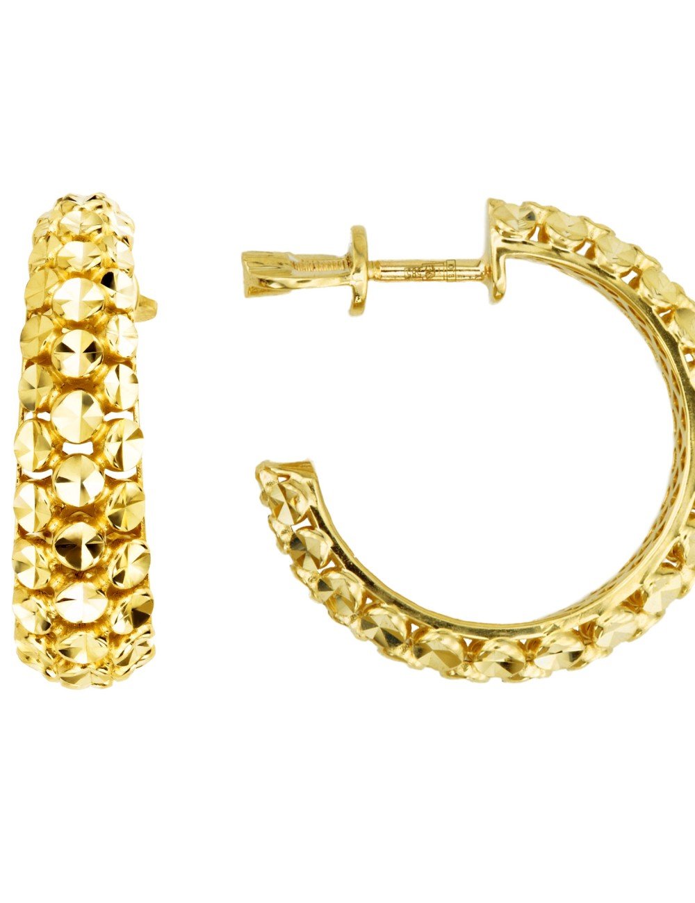 Серьги из лимонного золота