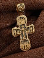 Крест из лимонного золота