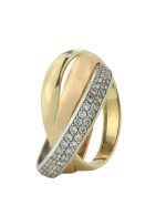 Кольцо из золота c фианитом