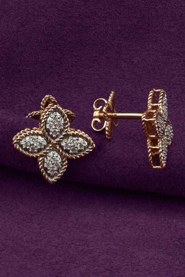 Серьги из золота c бриллиантами