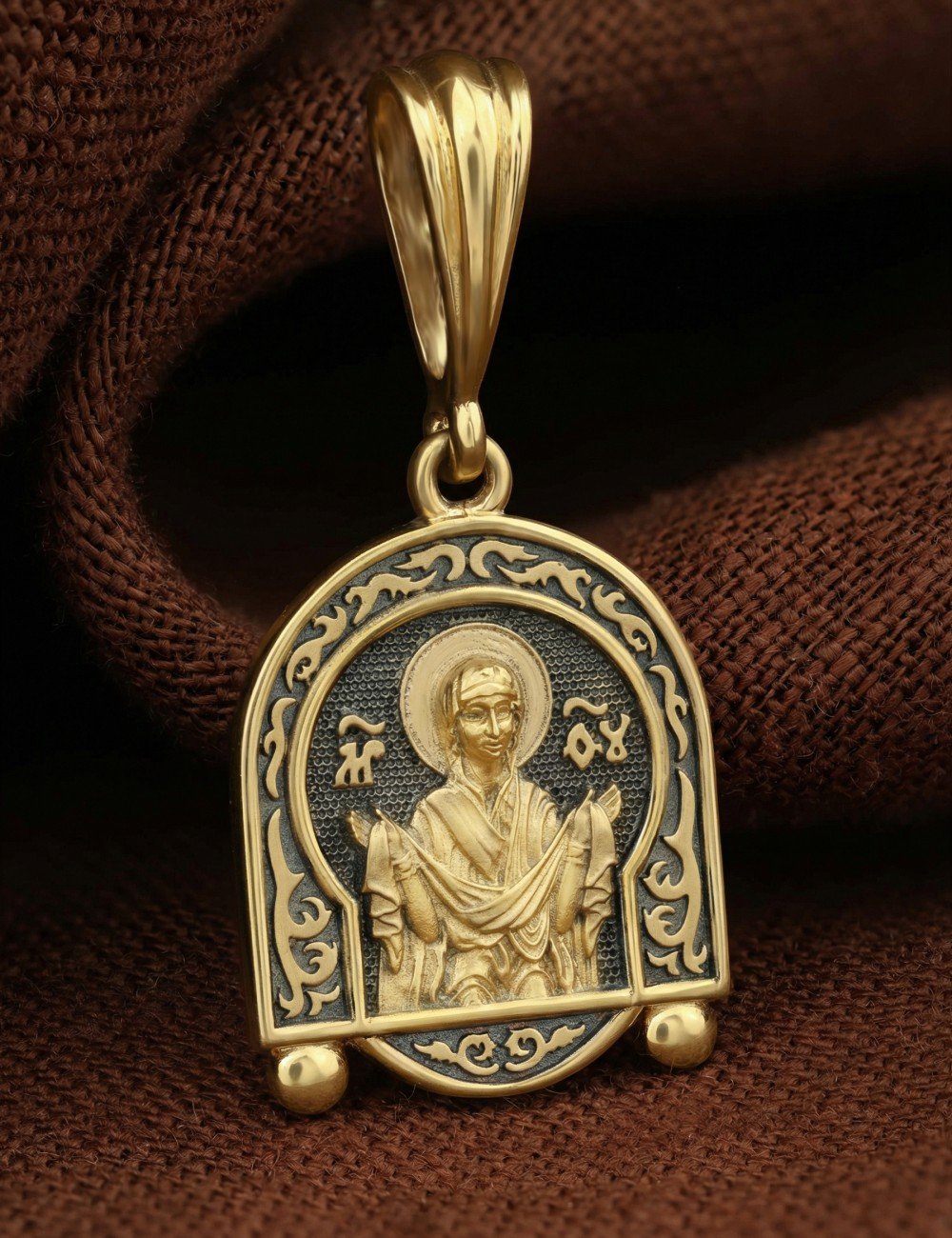 Образок из лимонного золота