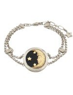 Браслет из белого золота c ониксом и перламутром