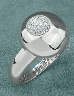 Кольцо из белого золота c бриллиантами