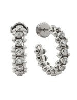 Серьги из белого золота c бриллиантами